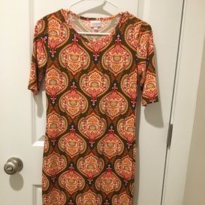 Lula Roe Julia Dress, Size XS, Paisley